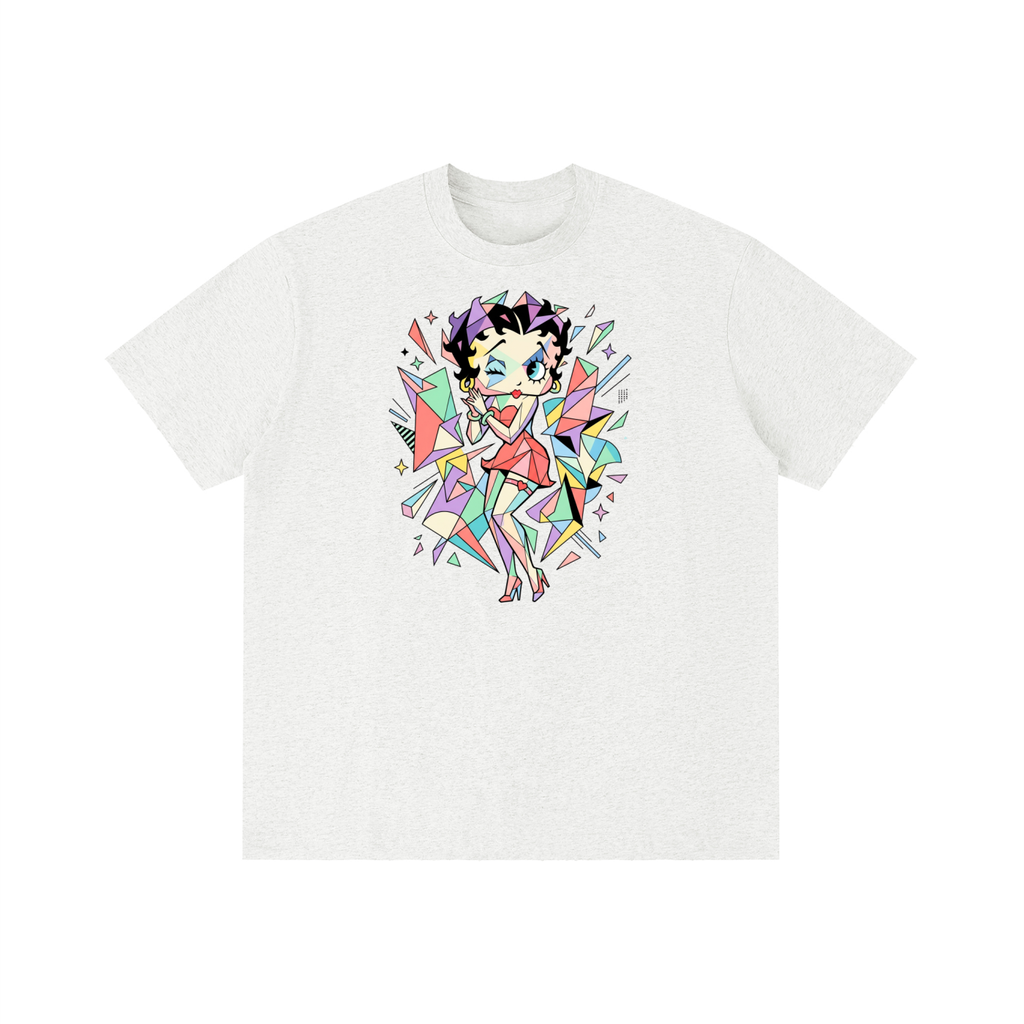 Unisex Vintage Wash Distressed T-Shirt - Betty Boop