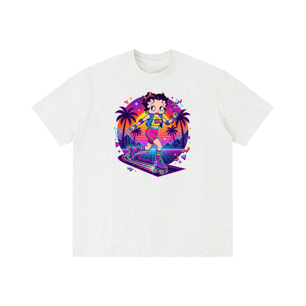 Unisex Vintage Wash Distressed T-Shirt - Betty Boop