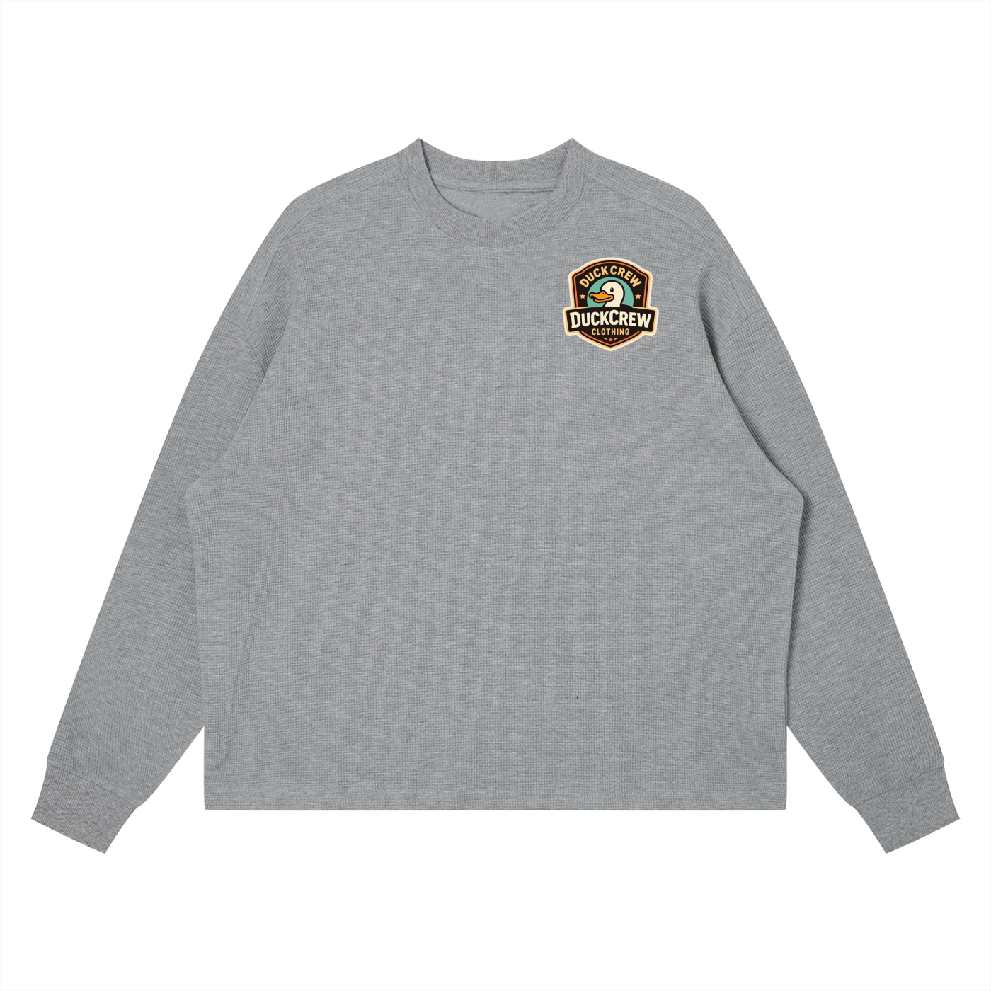 Unisex Waffle Boxy Long Sleeve T-Shirt