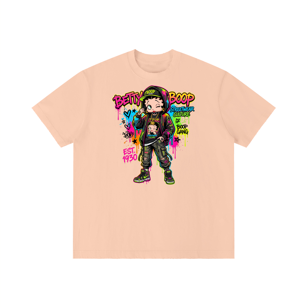 Unisex Vintage Wash Distressed T-Shirt - Betty Boop