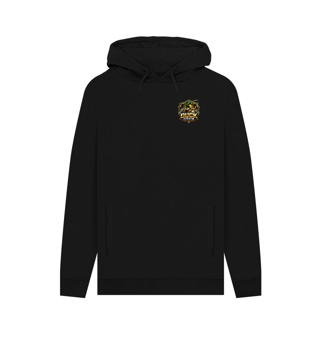 Black Printed Hoody Front
