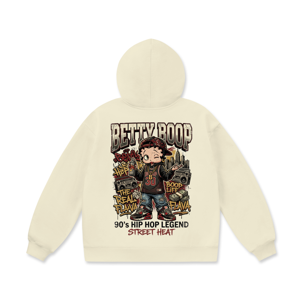 Oversize Heavyweight Fleece Hoodie - Betty Boop