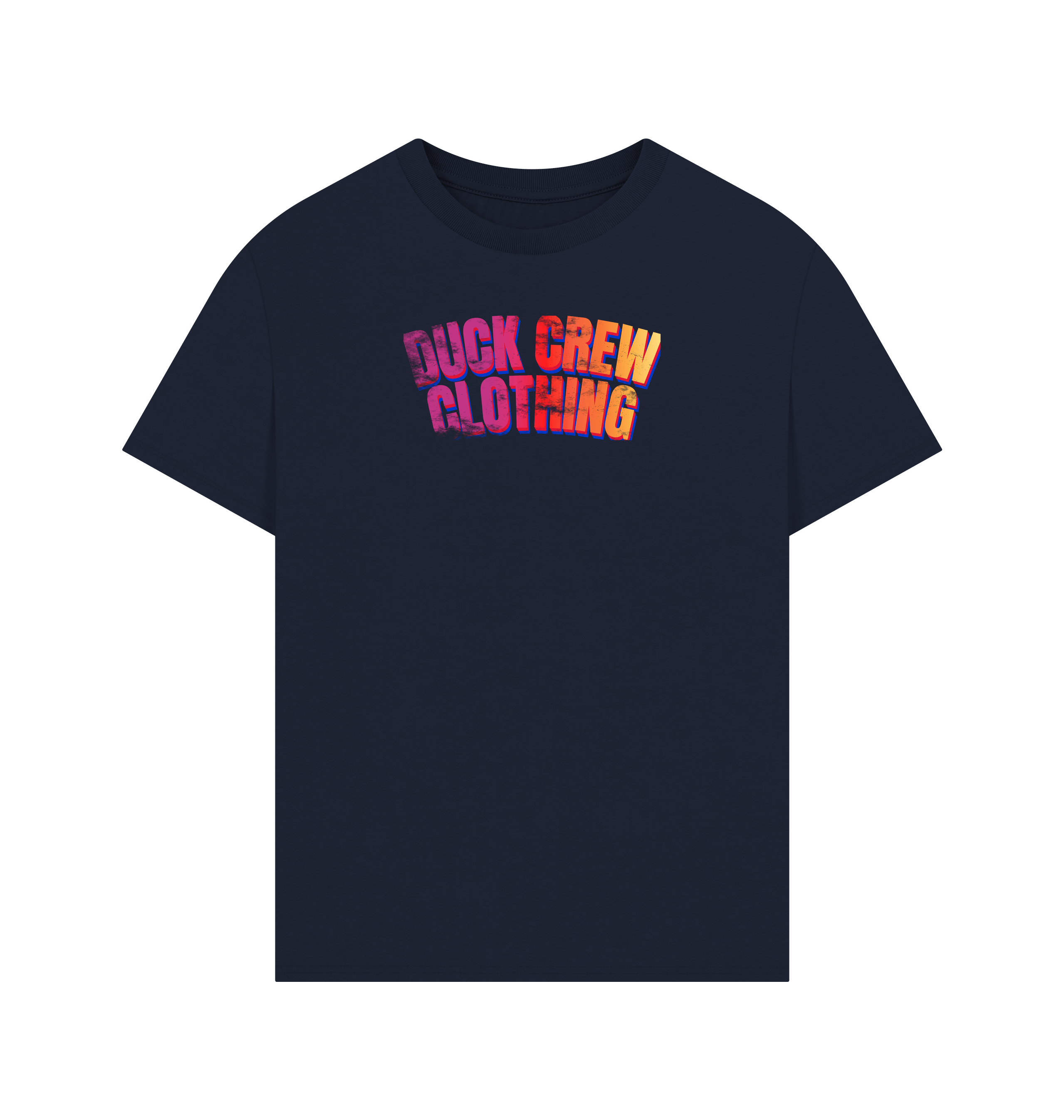 Navy Printed T-shirt Front