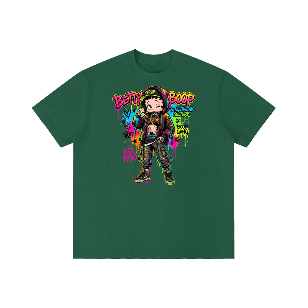 Unisex Vintage Wash Distressed T-Shirt - Betty Boop