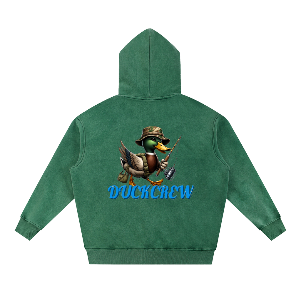 Snow Wash Fleece Oversize Hoodie