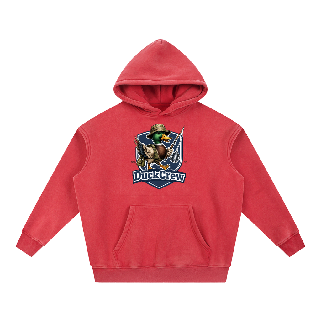 Snow Wash Fleece Oversize Hoodie