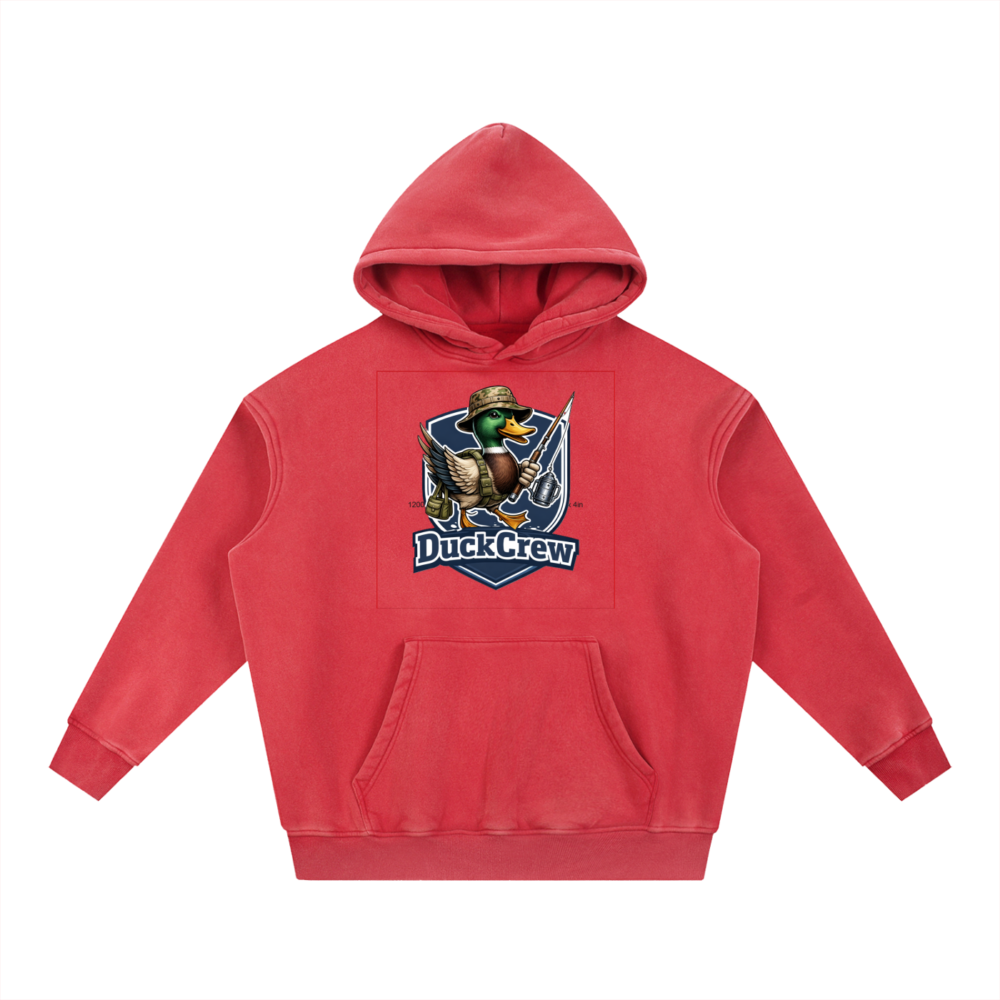 Snow Wash Fleece Oversize Hoodie