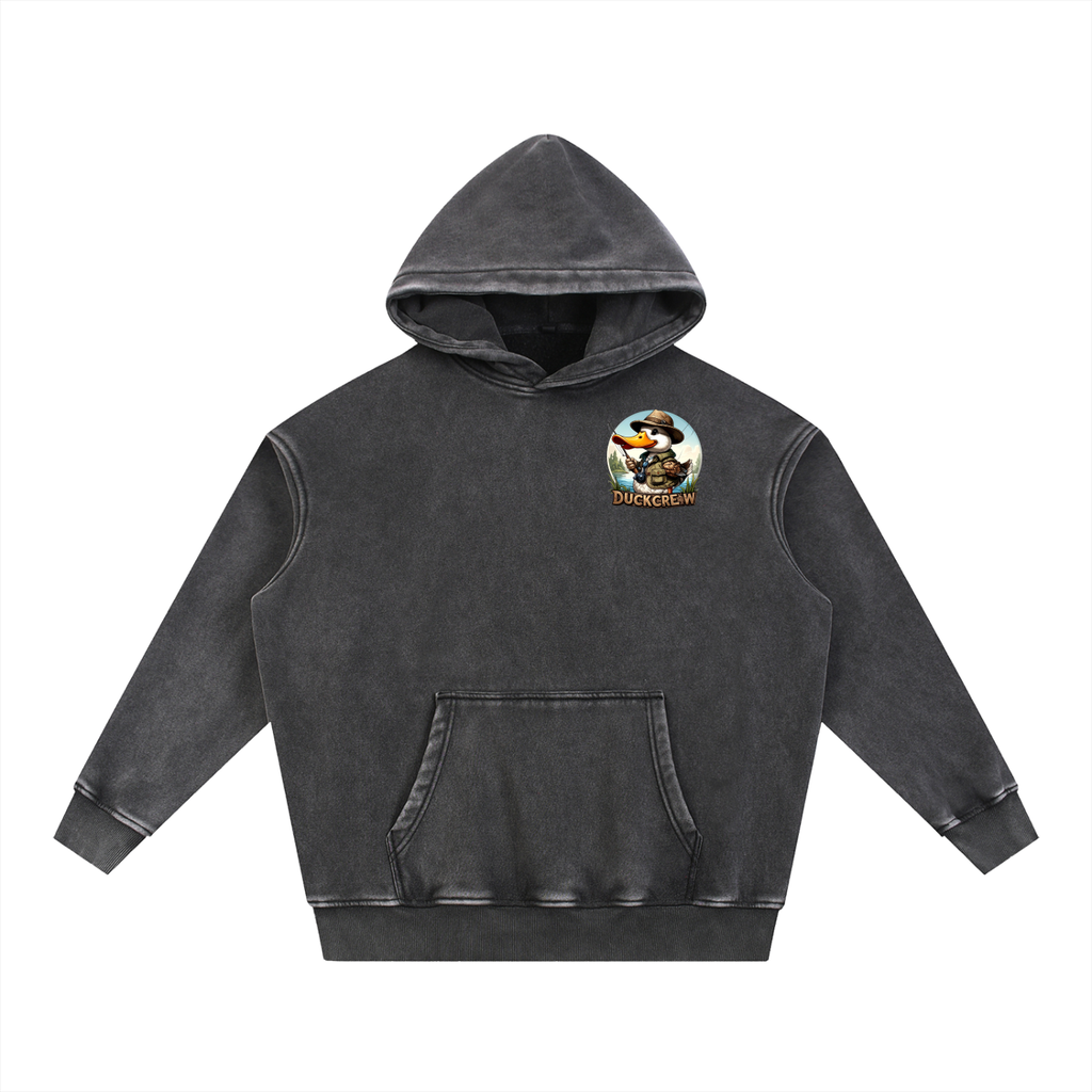 Snow Wash Fleece Oversize Hoodie