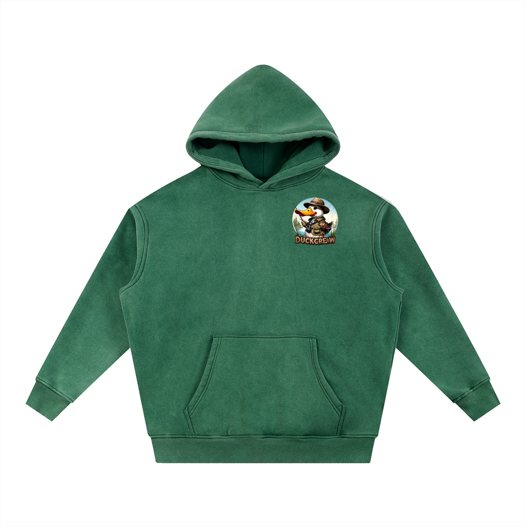 Snow Wash Fleece Oversize Hoodie