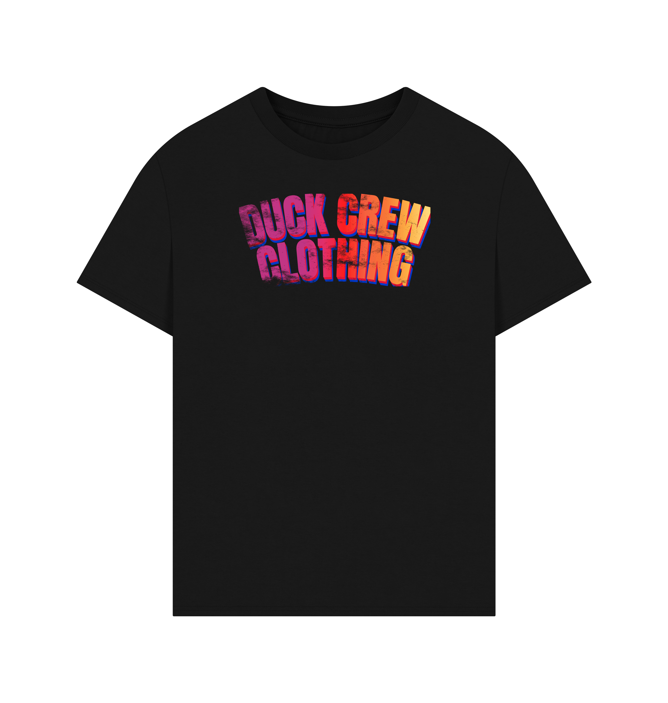Black Printed T-shirt Front
