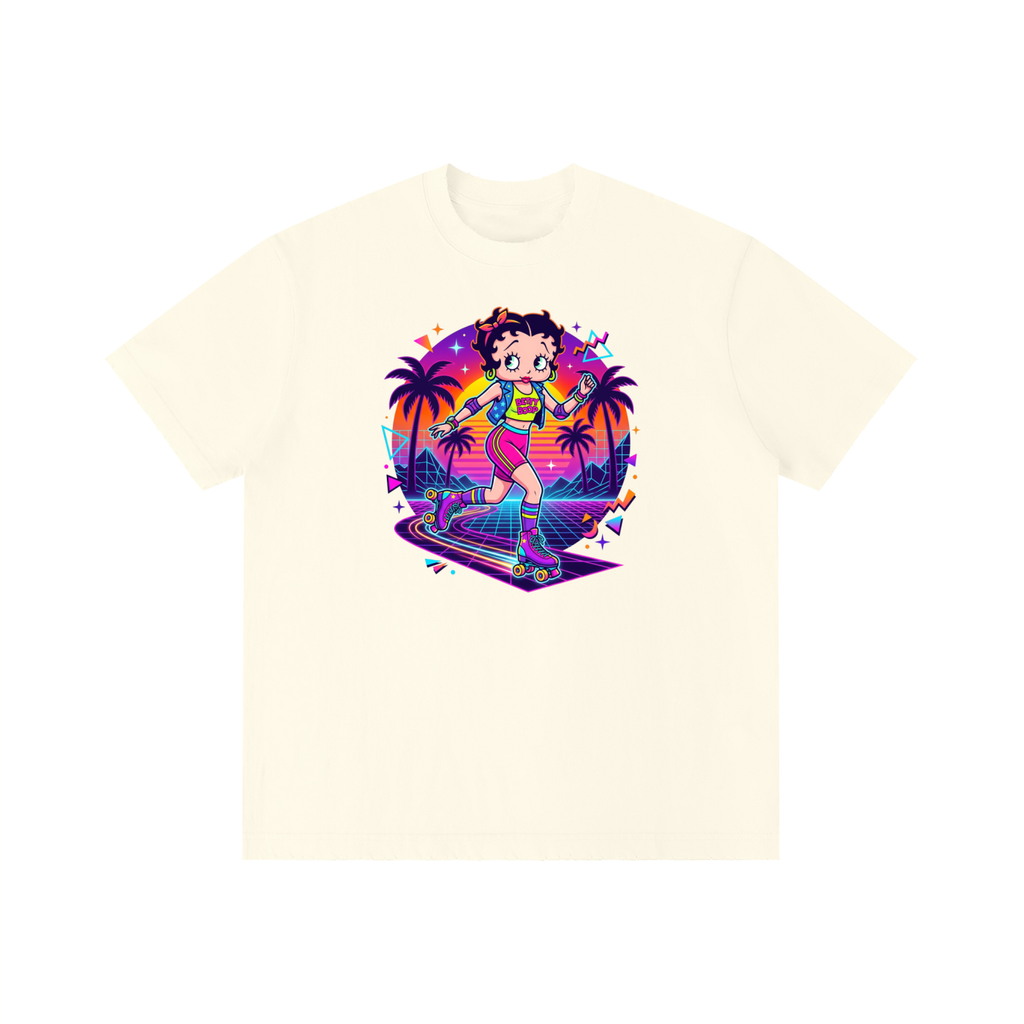 Unisex Vintage Wash Distressed T-Shirt - Betty boop