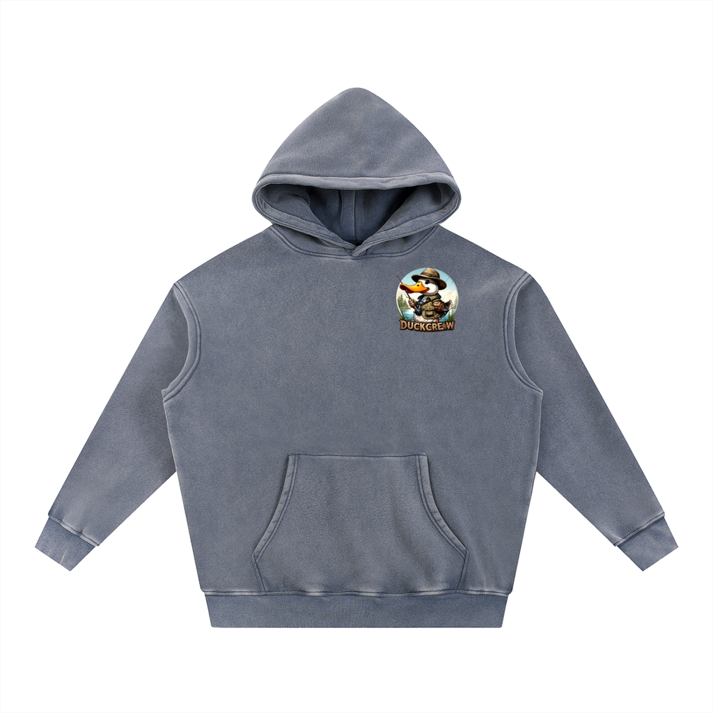 Snow Wash Fleece Oversize Hoodie