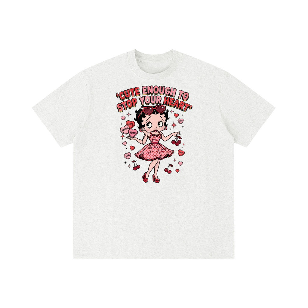 Unisex Vintage Wash Distressed T-Shirt - Betty Boop