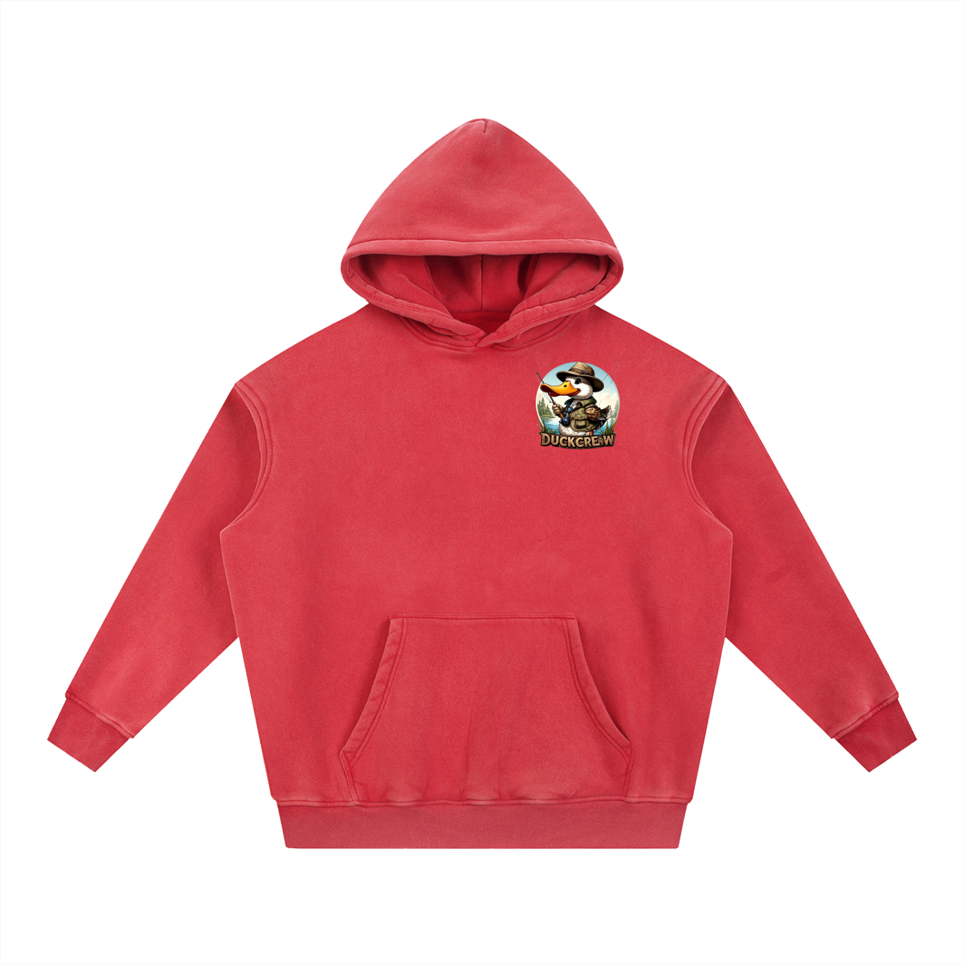 Snow Wash Fleece Oversize Hoodie
