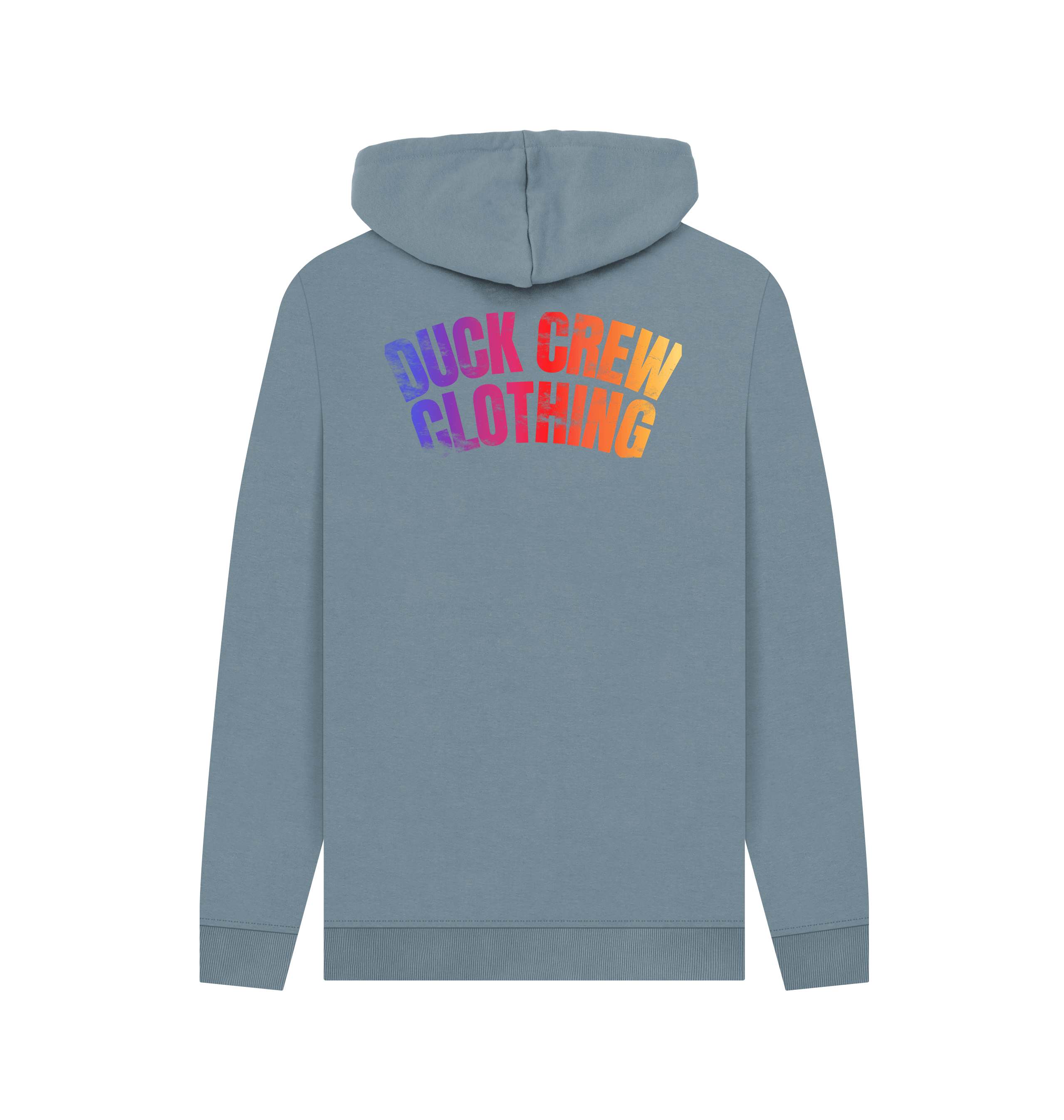 Stone Blue Printed Hoody Back
