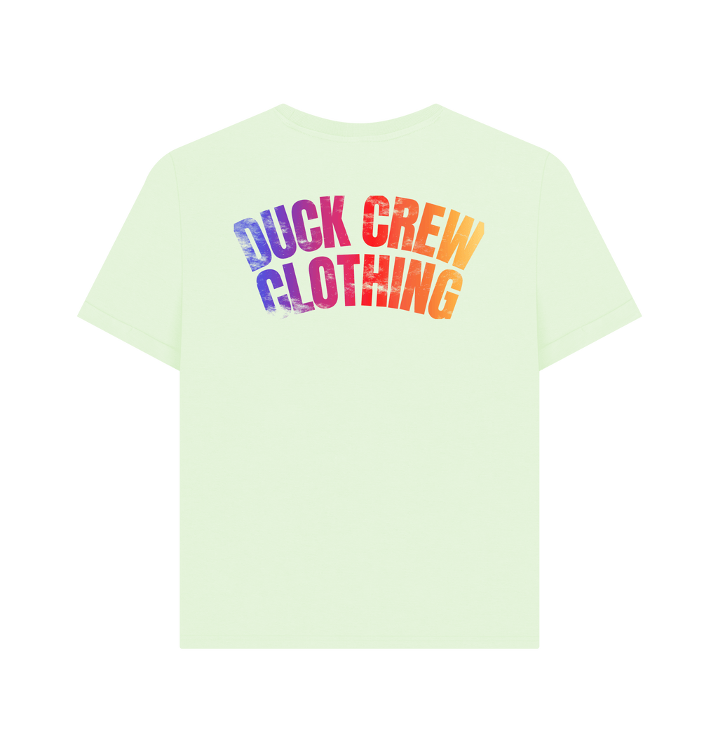 Pastel Green Printed T-shirt Back