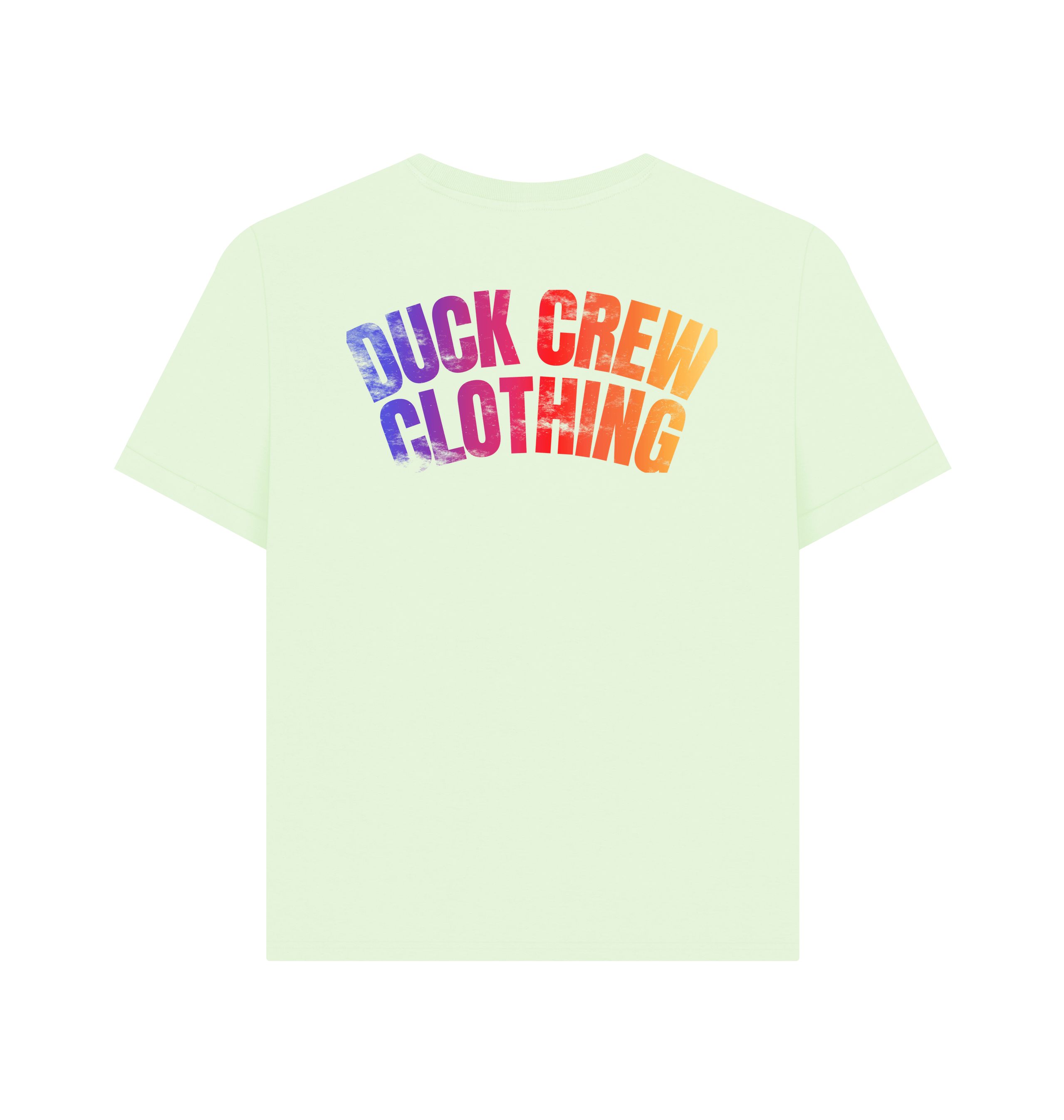 Pastel Green Printed T-shirt Back