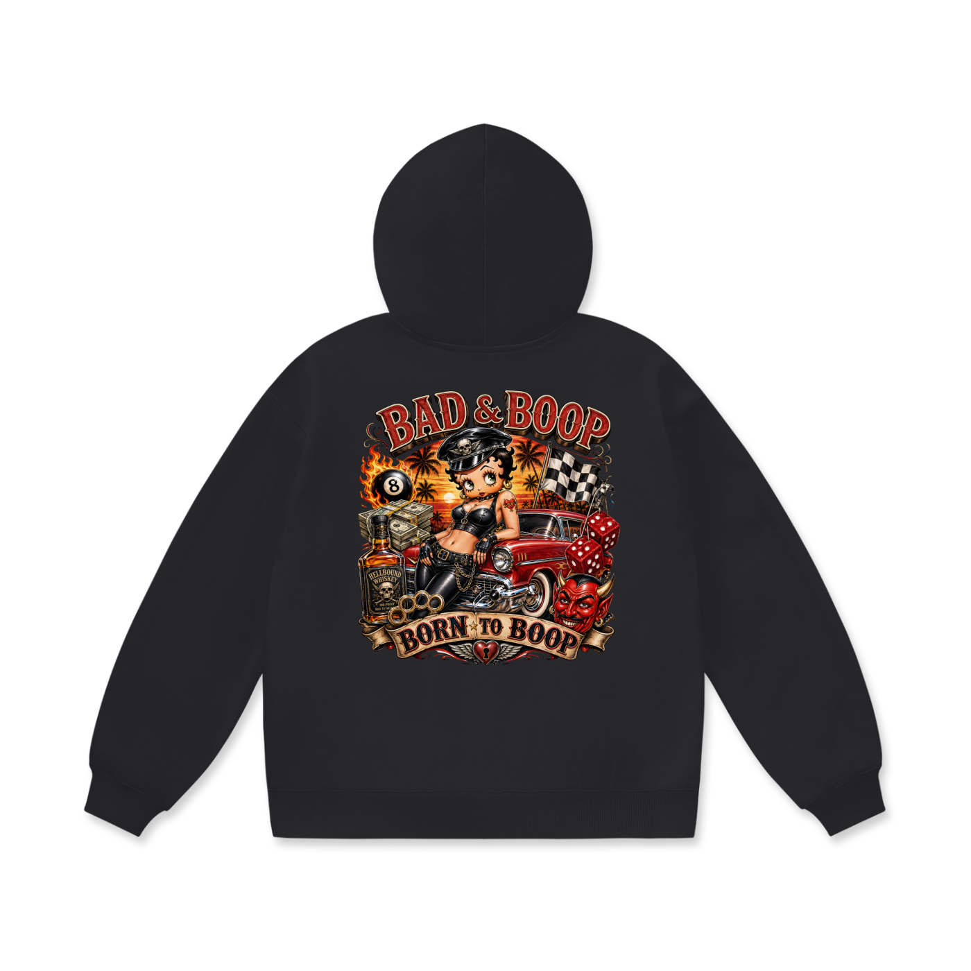 Oversize Heavyweight Fleece Hoodie - Betty Boop