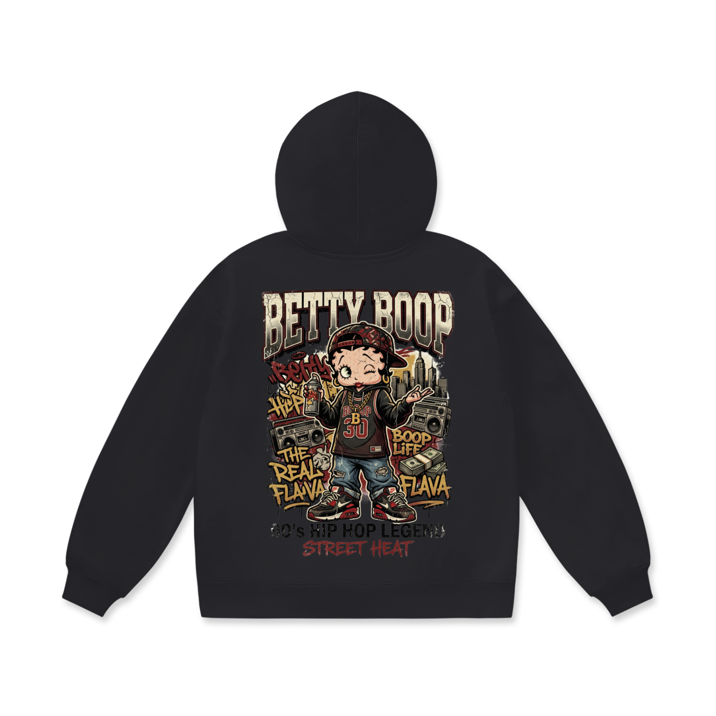 Oversize Heavyweight Fleece Hoodie - Betty Boop