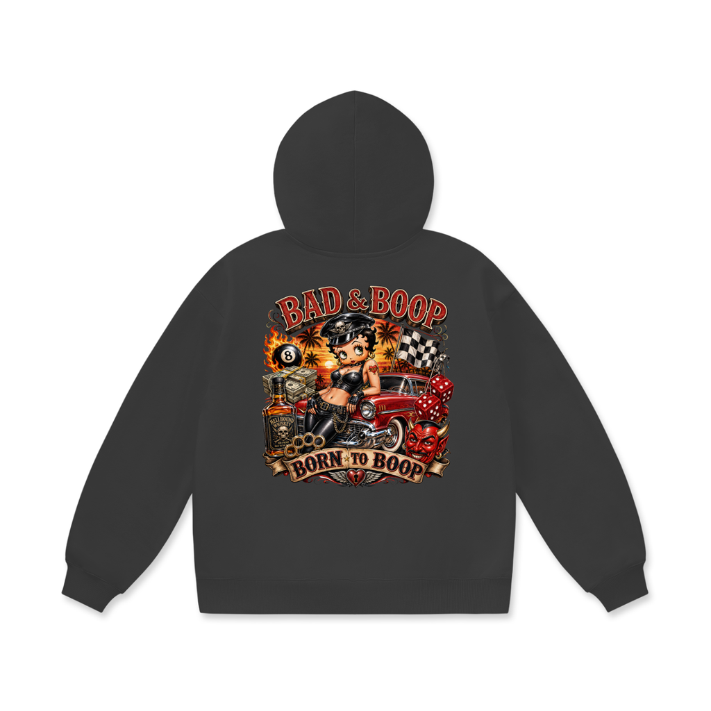 Oversize Heavyweight Fleece Hoodie - Betty Boop