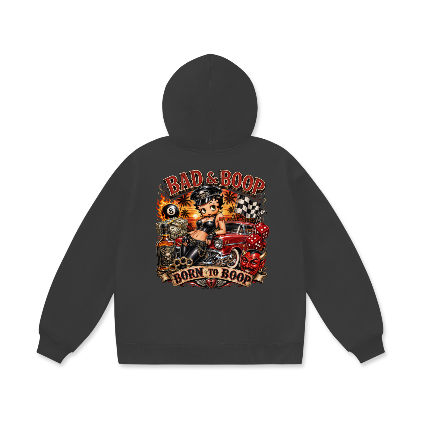 Oversize Heavyweight Fleece Hoodie - Betty Boop