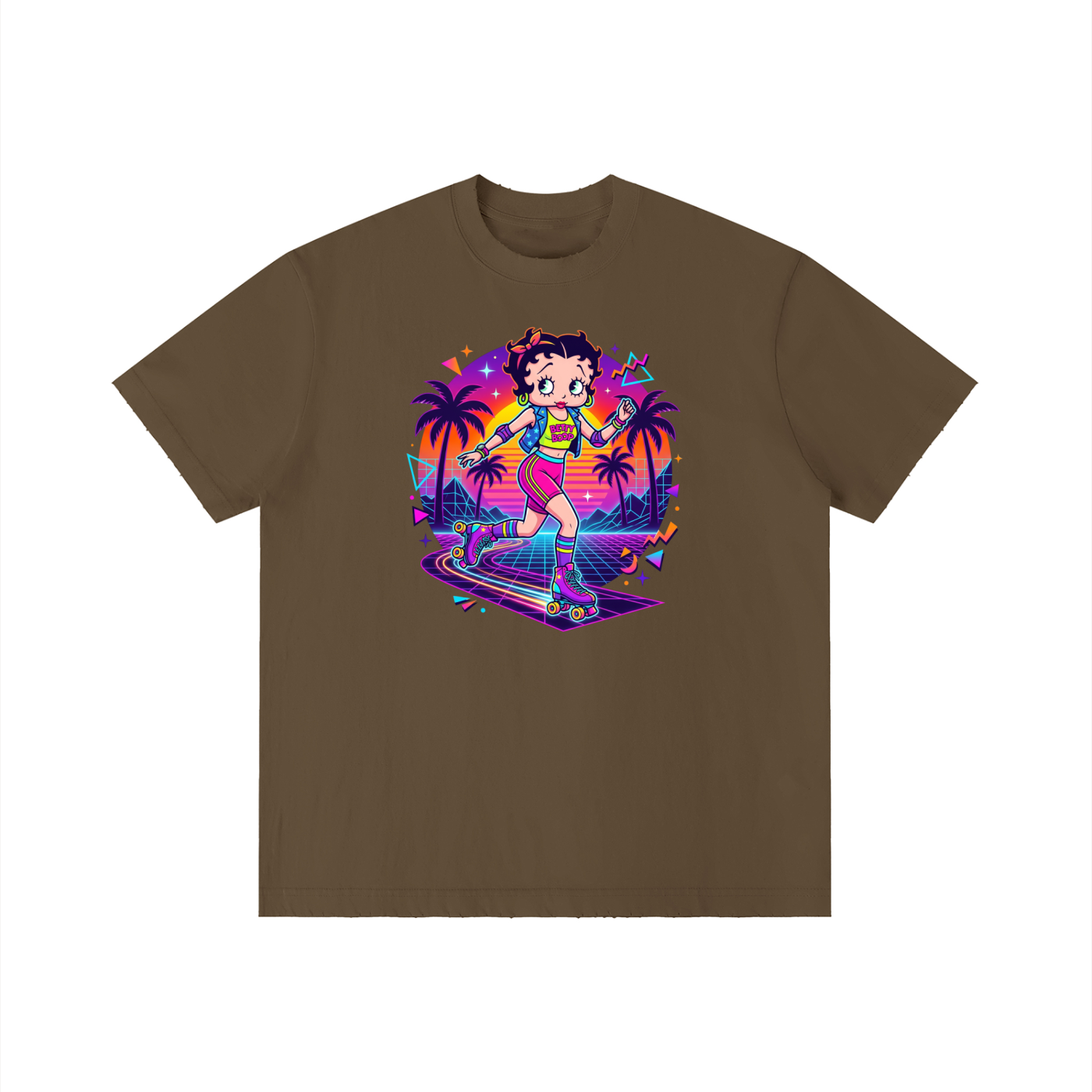 Unisex Vintage Wash Distressed T-Shirt - Betty Boop
