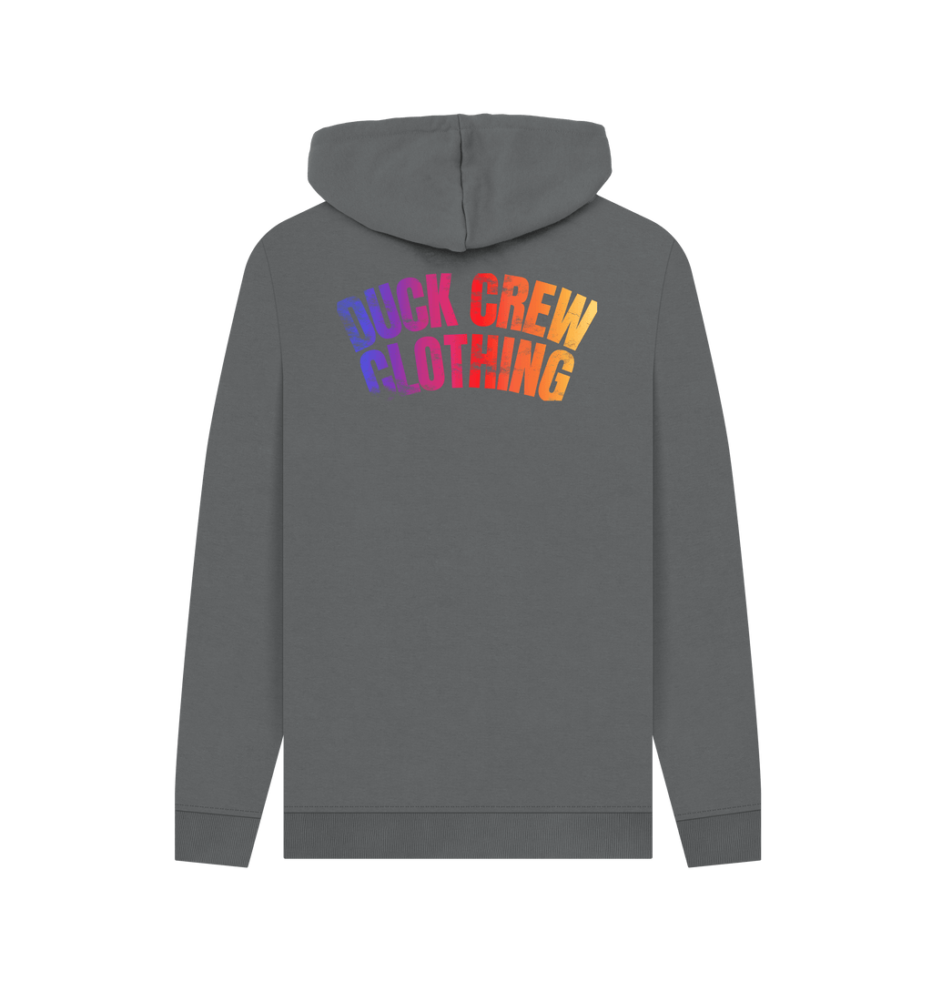 Slate Grey Printed Hoody Back