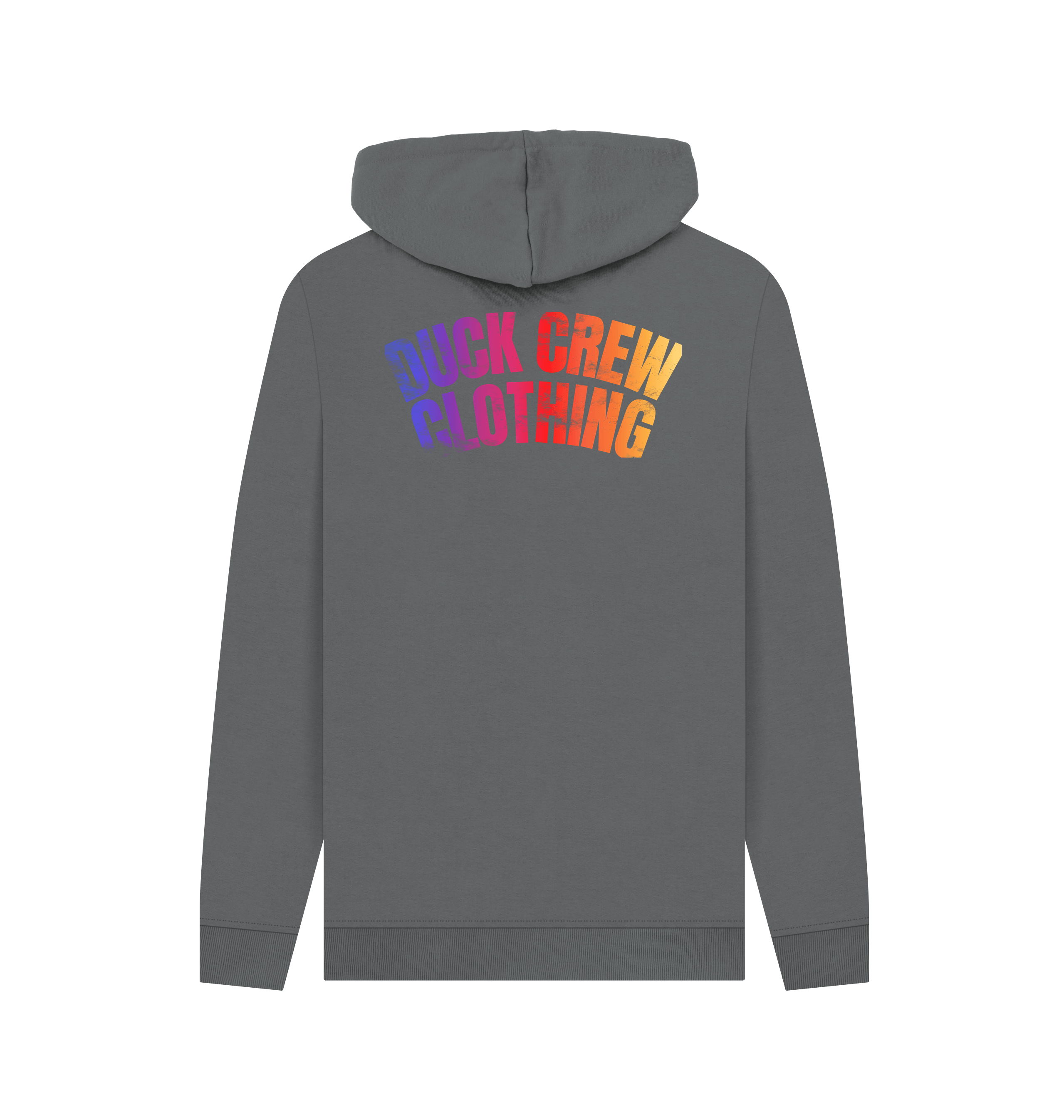 Slate Grey Printed Hoody Back