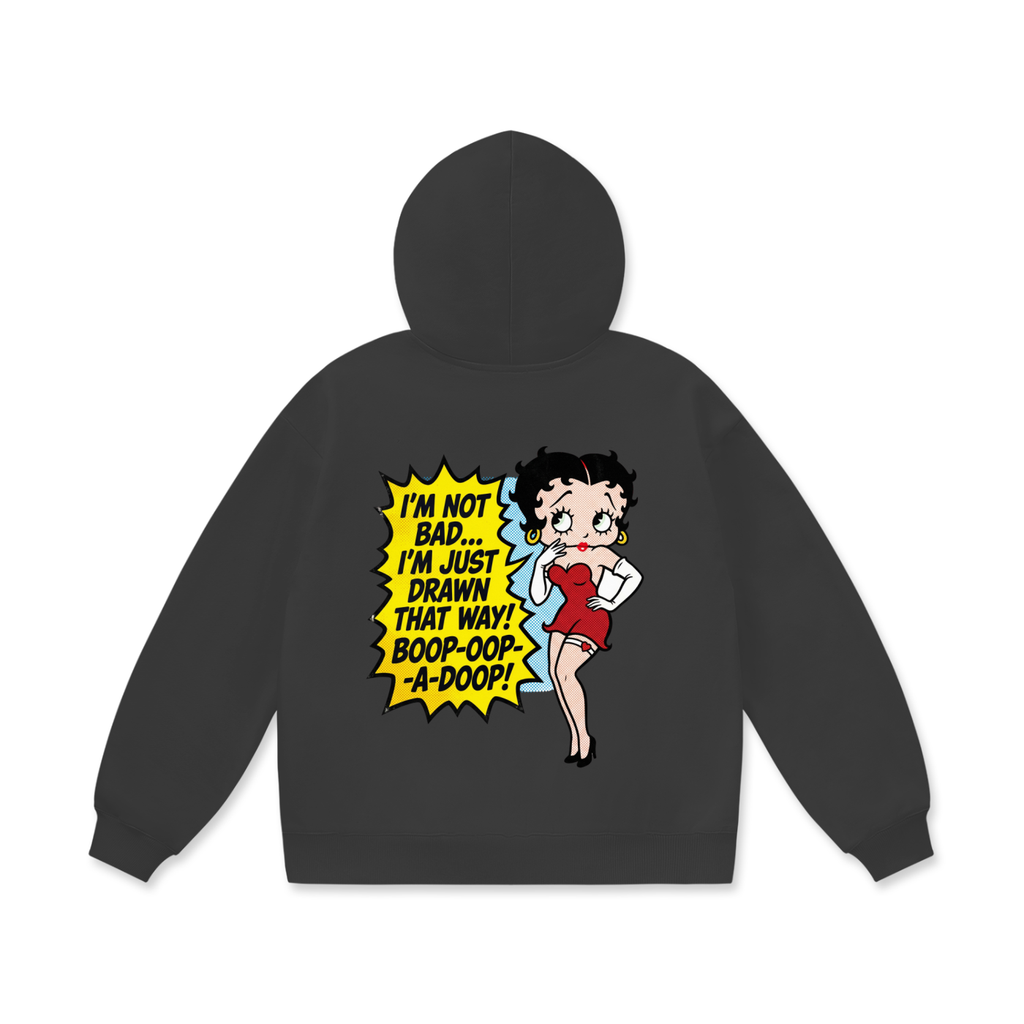 Oversize Heavyweight Fleece Hoodie - Betty Boop