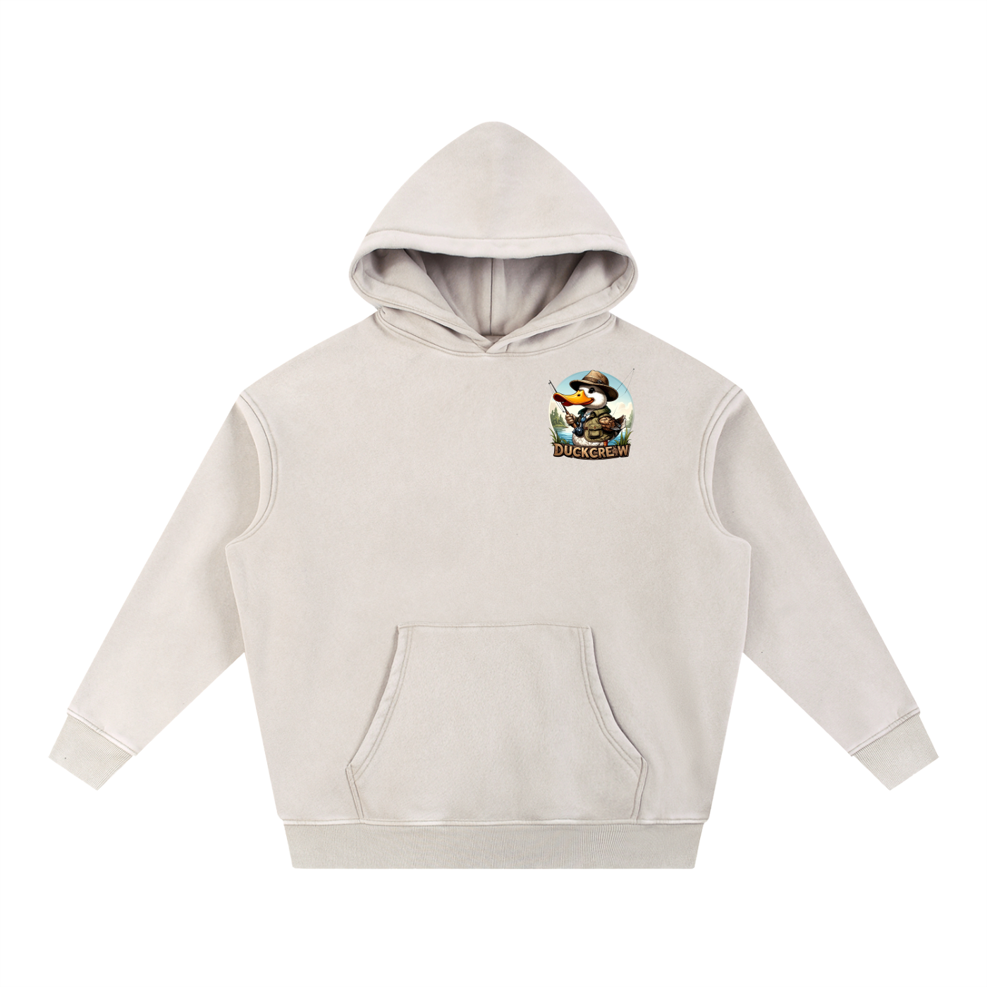 Snow Wash Fleece Oversize Hoodie