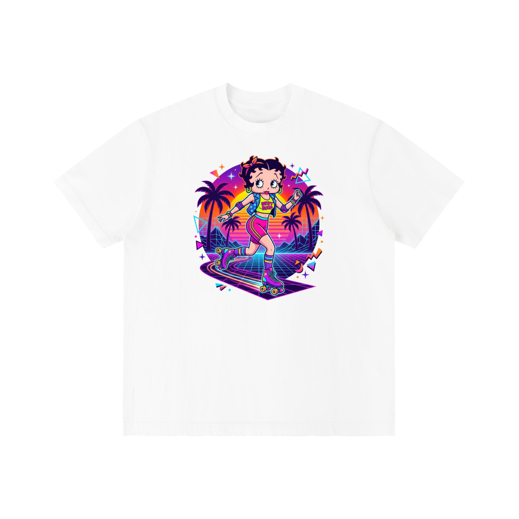 Unisex Vintage Wash Distressed T-Shirt - Betty boop