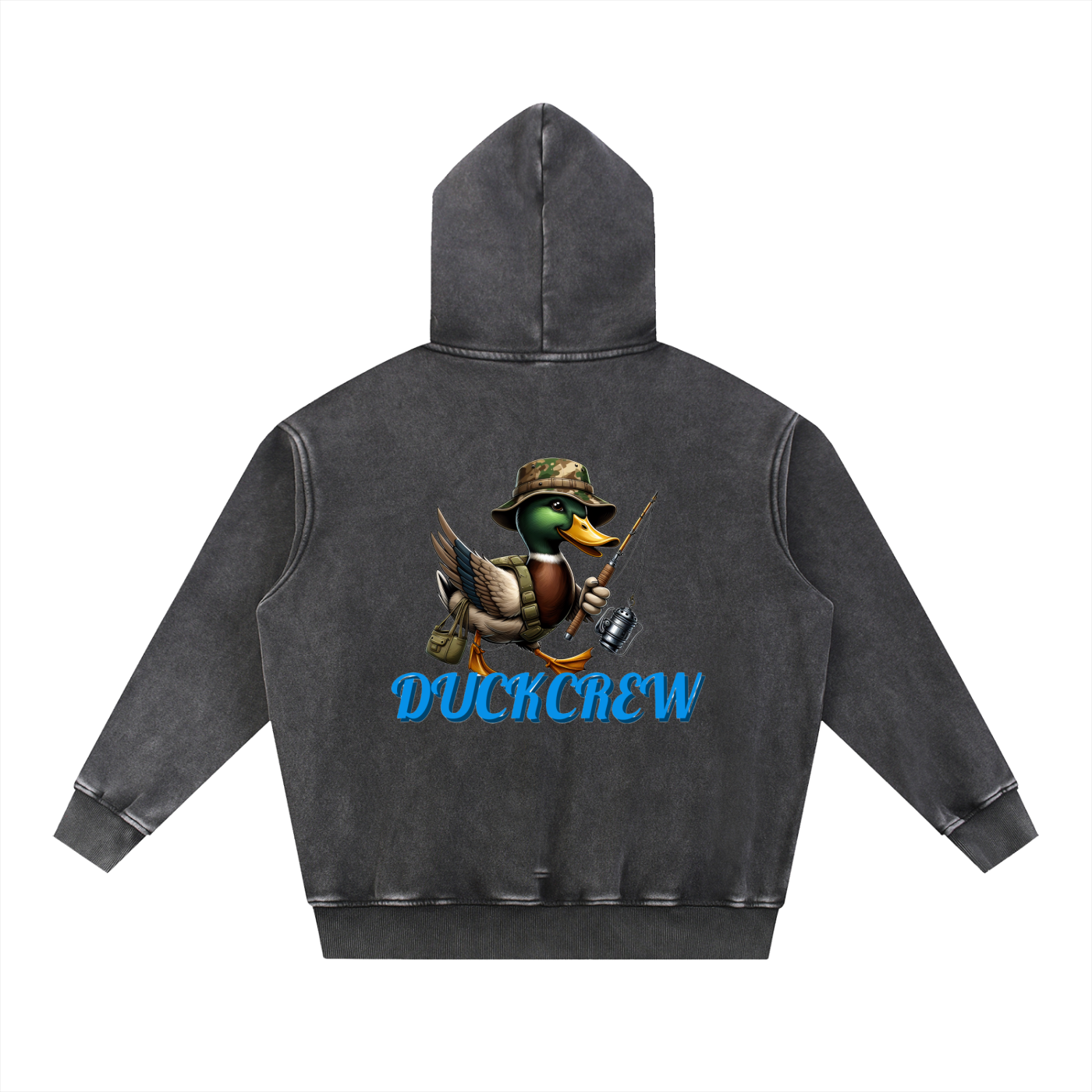 Snow Wash Fleece Oversize Hoodie