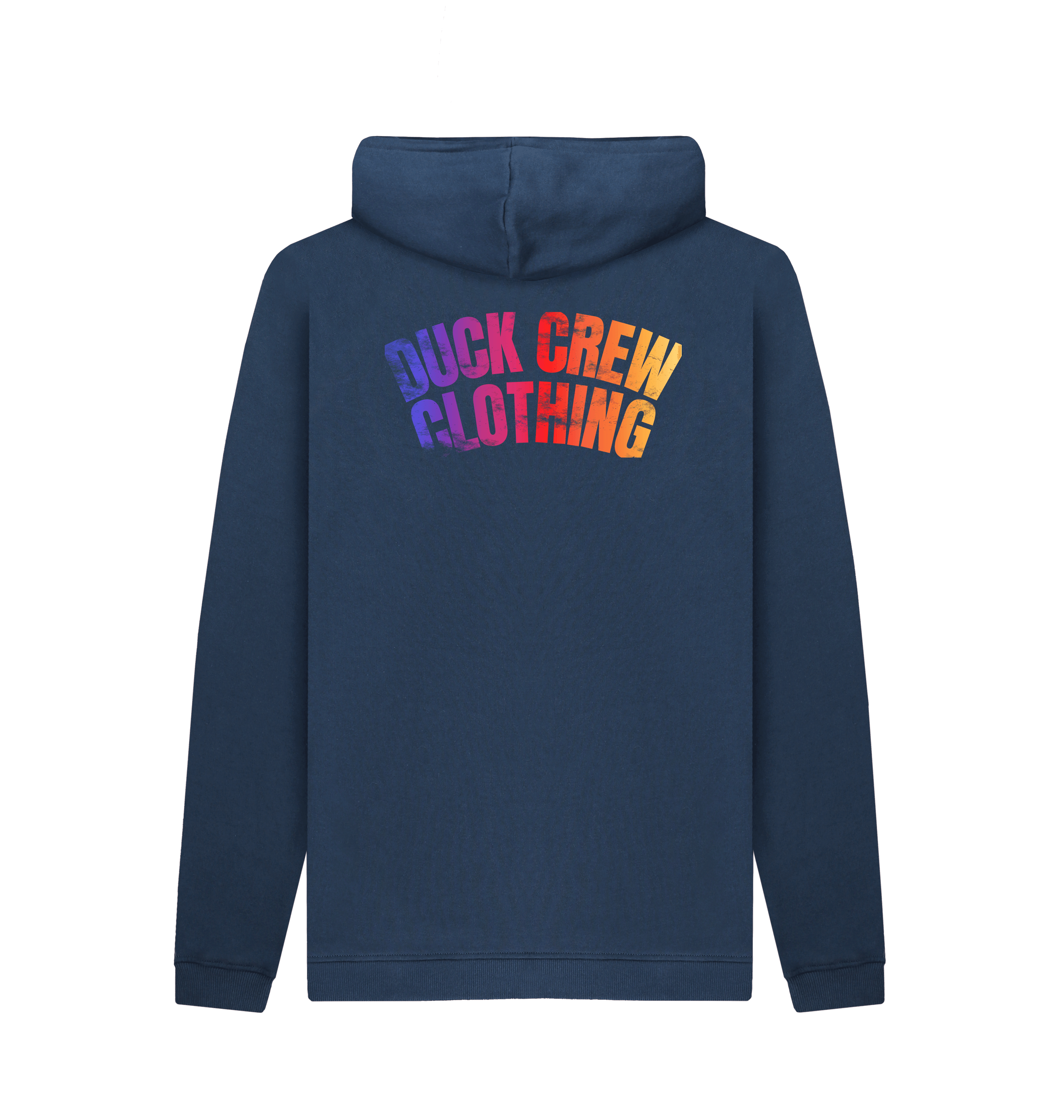 Navy Printed Hoody Back