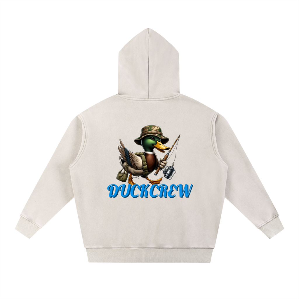 Snow Wash Fleece Oversize Hoodie