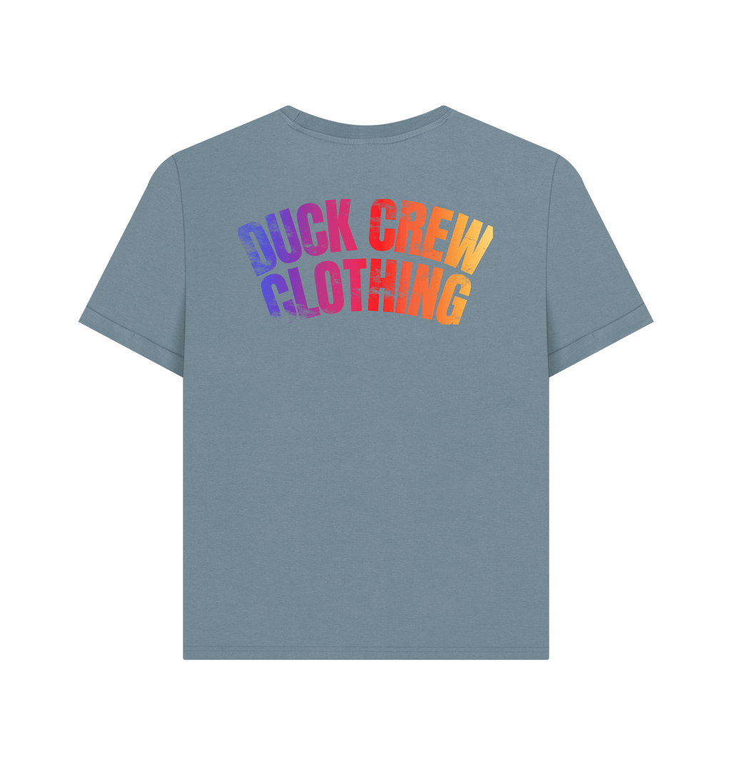 Stone Blue Printed T-shirt Back
