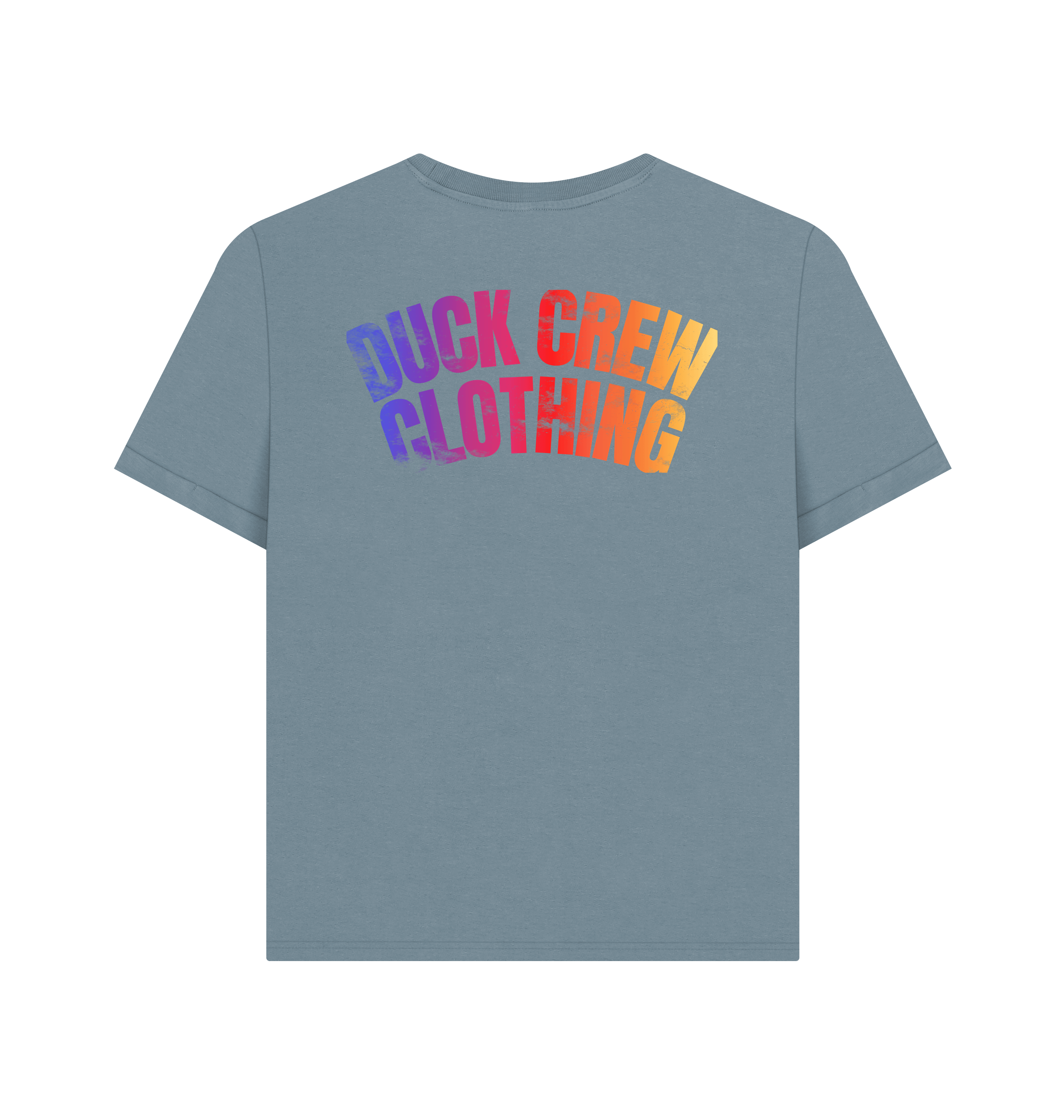 Stone Blue Printed T-shirt Back