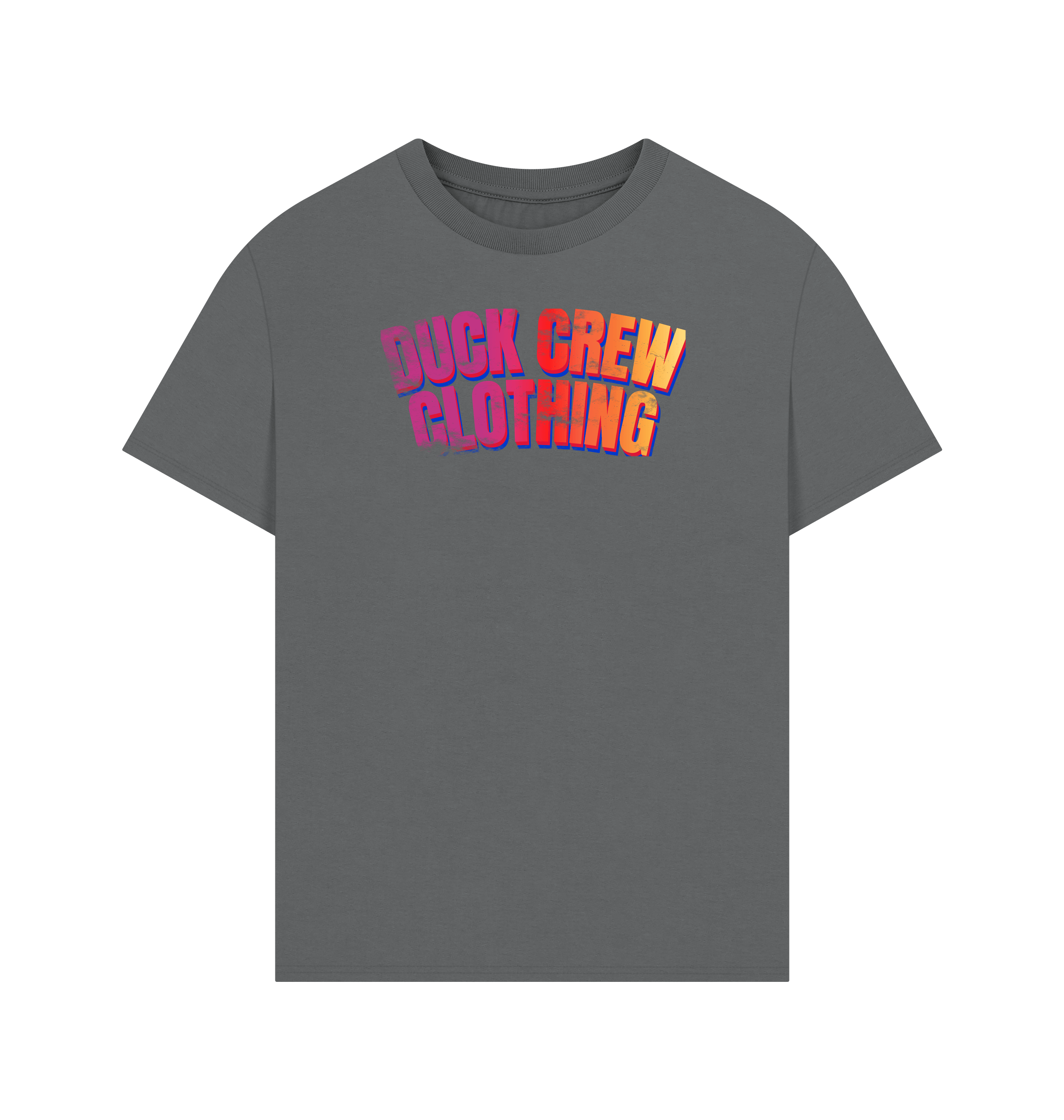 Slate Grey Printed T-shirt Front