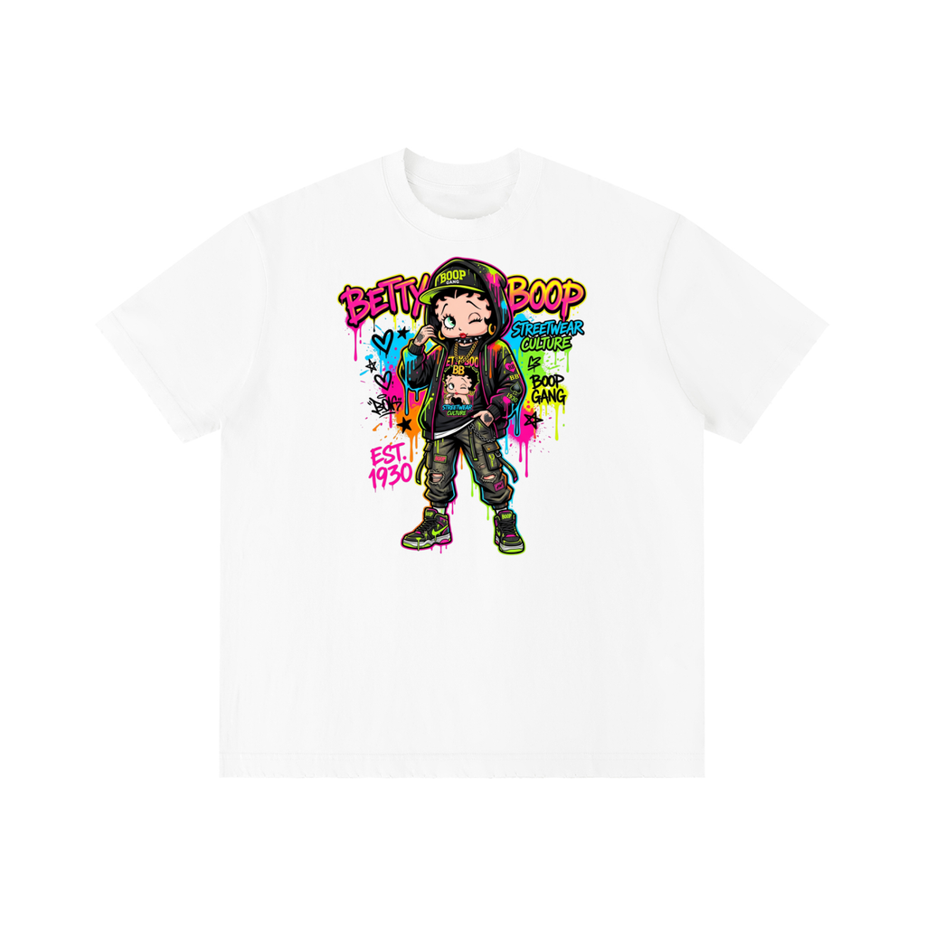 Unisex Vintage Wash Distressed T-Shirt - Betty Boop