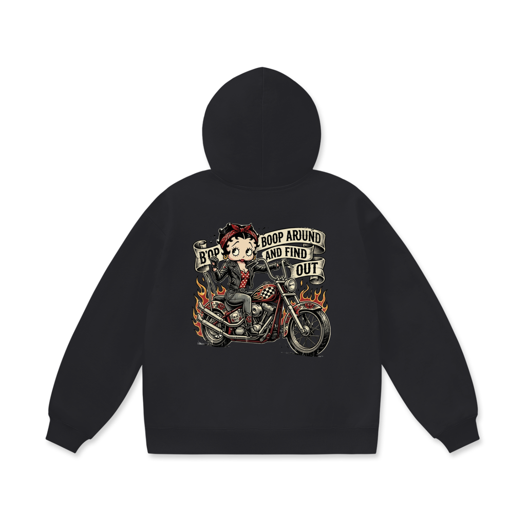 Oversize Heavyweight Fleece Hoodie - Betty Boop