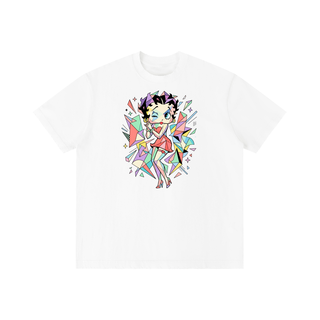 Unisex Vintage Wash Distressed T-Shirt - Betty Boop