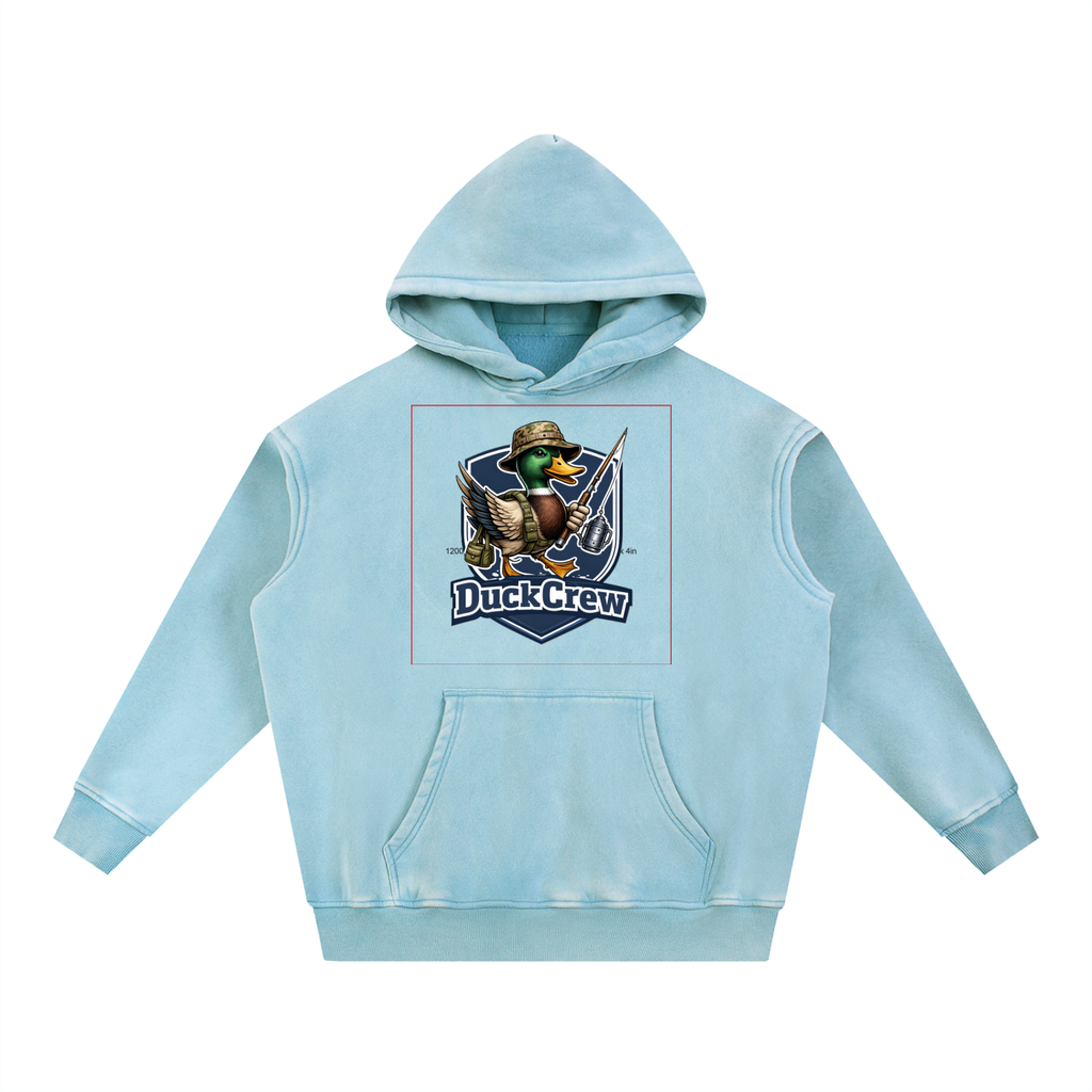 Snow Wash Fleece Oversize Hoodie
