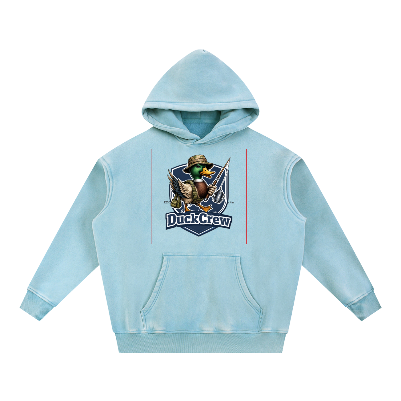 Snow Wash Fleece Oversize Hoodie