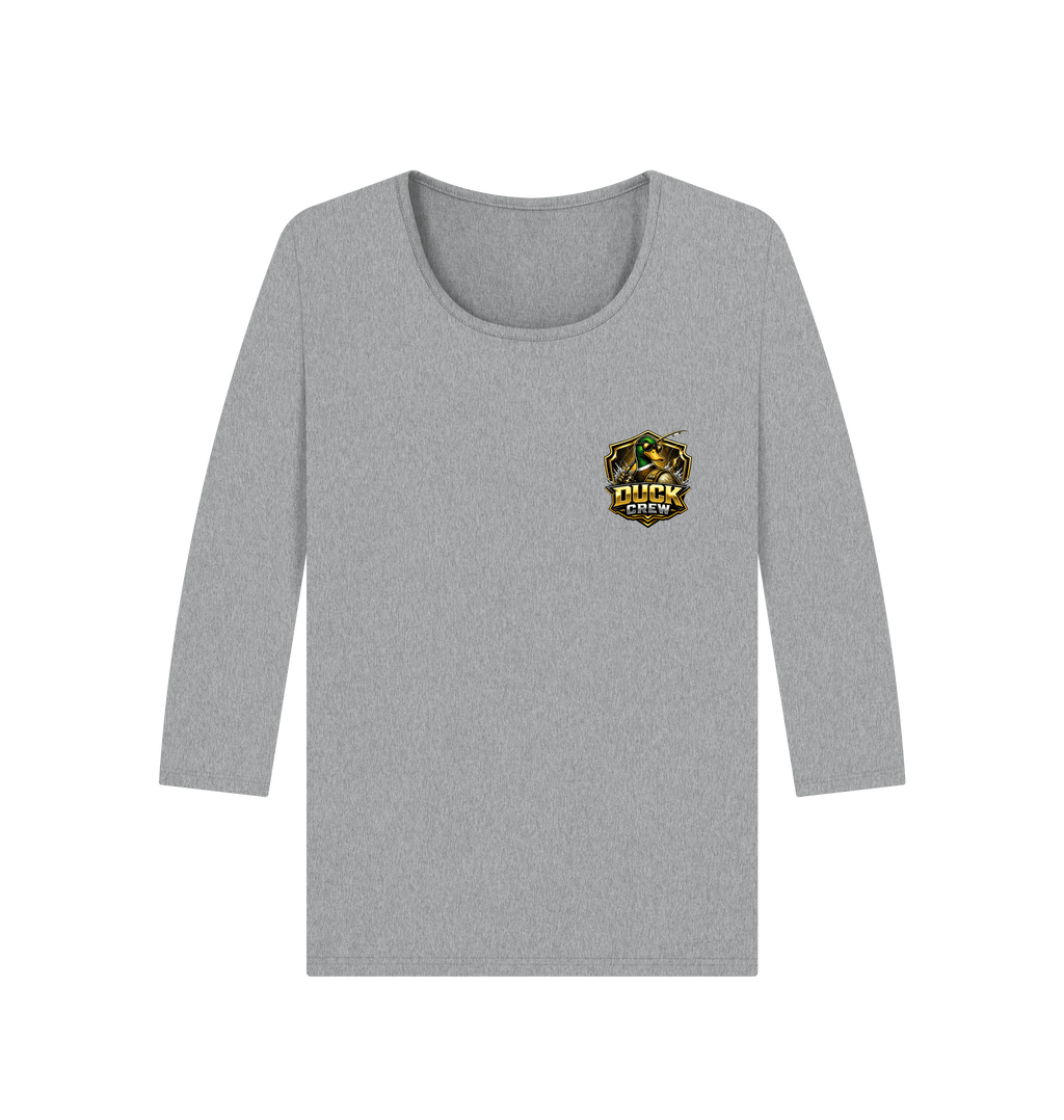 Athletic Grey Printed Long Sleeve T Shirt Front