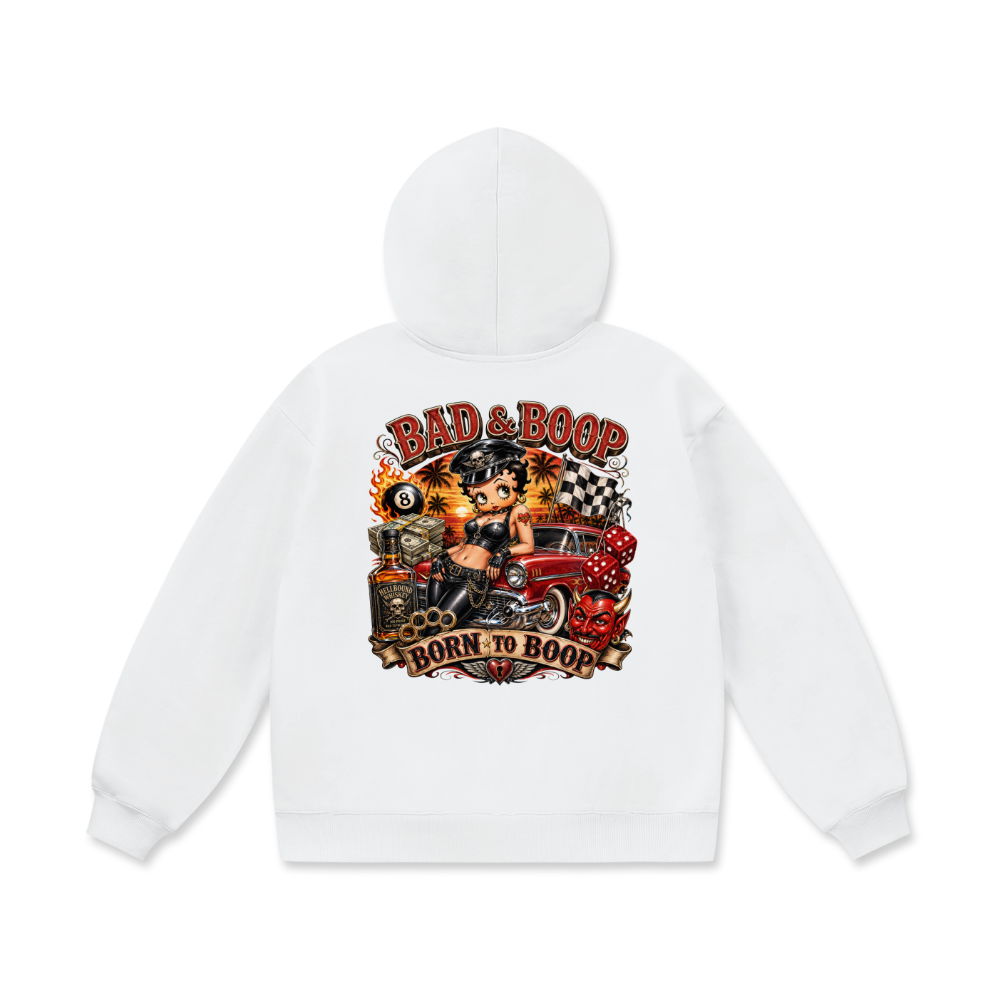 Oversize Heavyweight Fleece Hoodie - Betty Boop