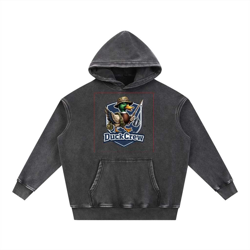 Snow Wash Fleece Oversize Hoodie
