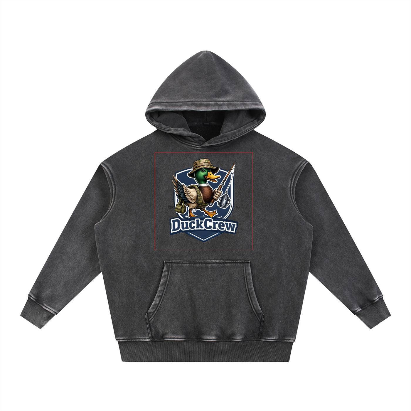 Snow Wash Fleece Oversize Hoodie