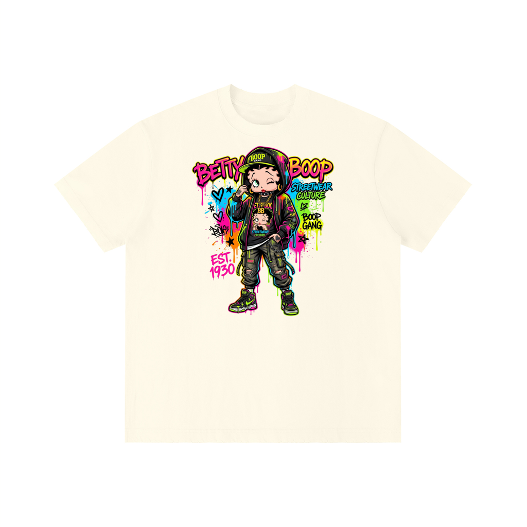 Unisex Vintage Wash Distressed T-Shirt - Betty Boop
