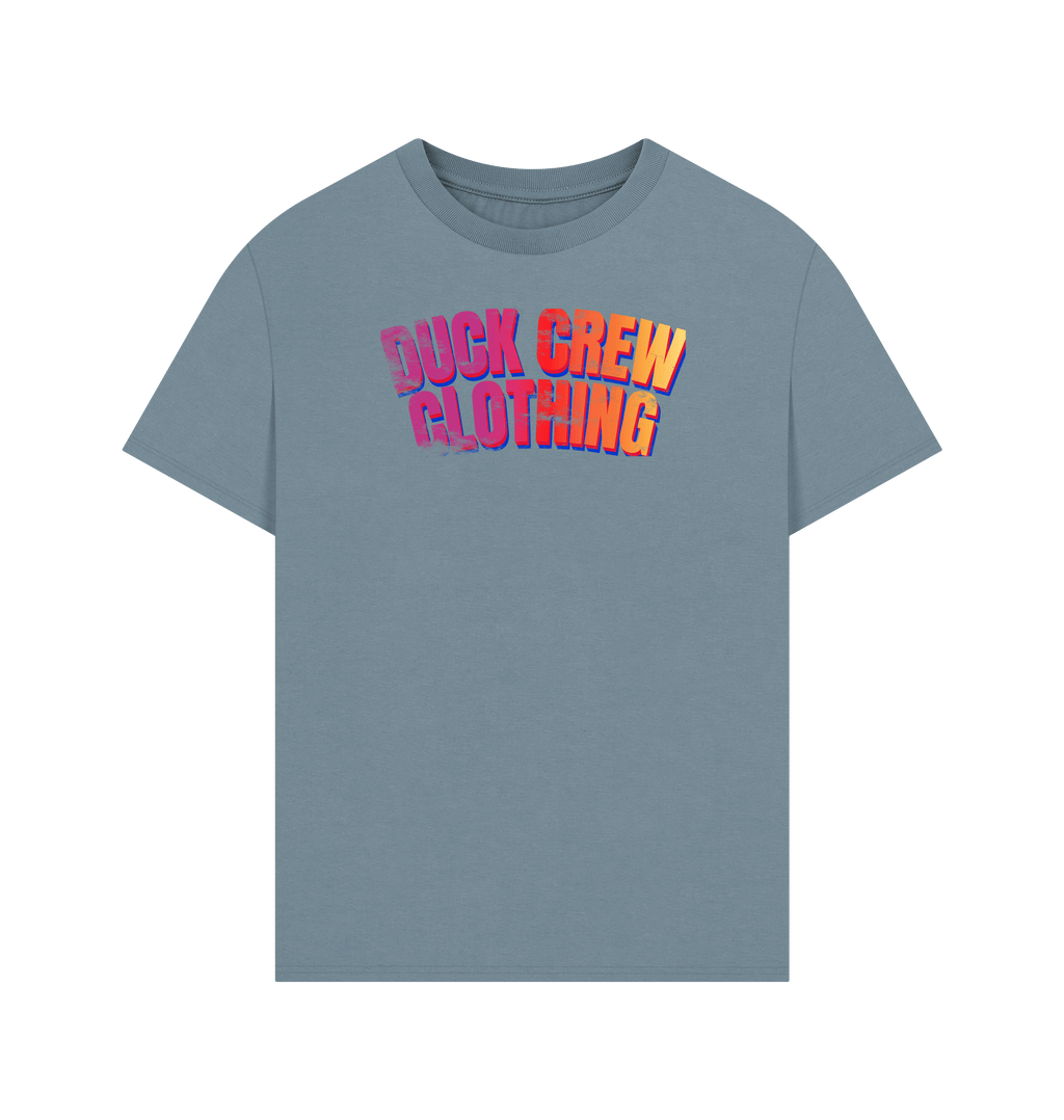 Stone Blue Printed T-shirt Front