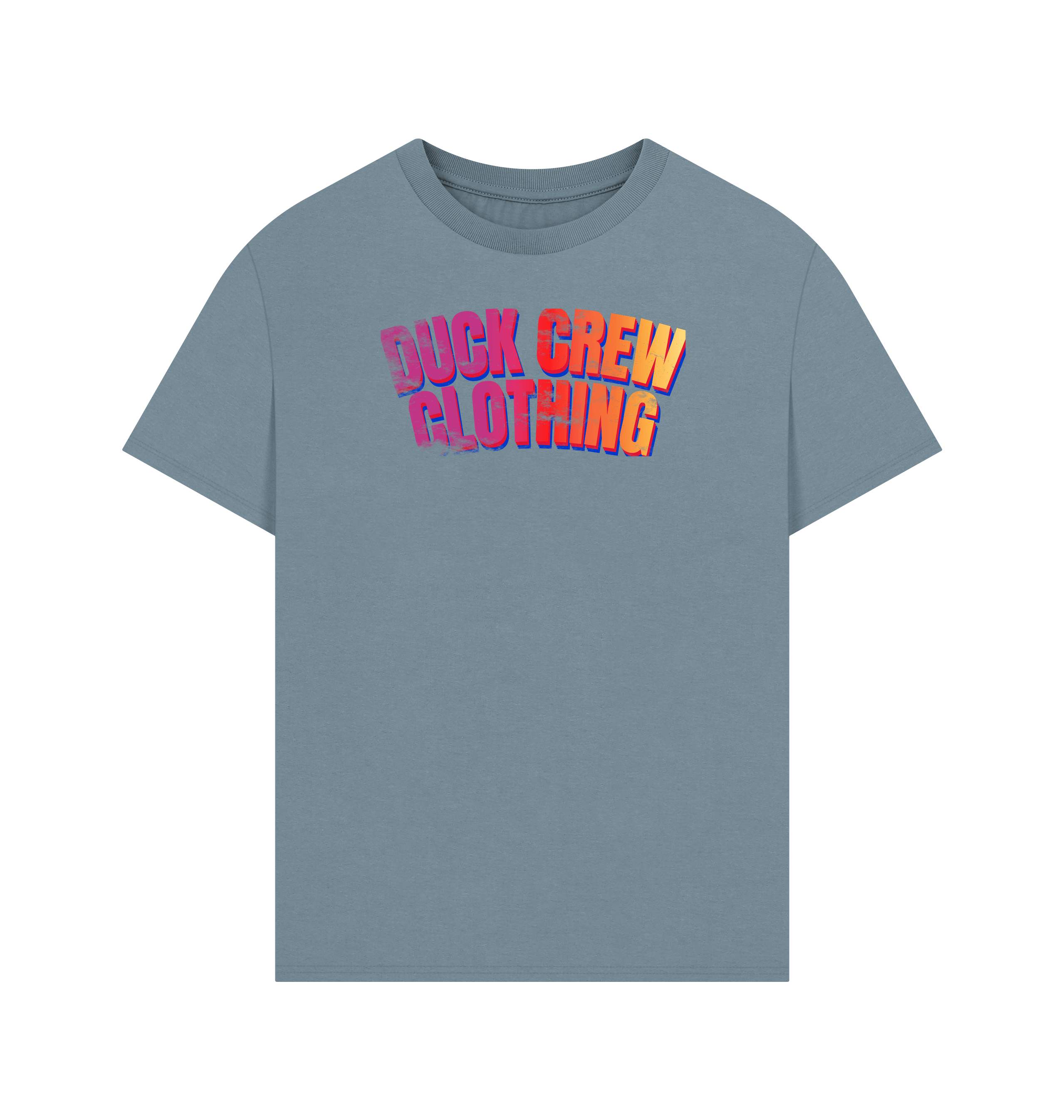 Stone Blue Printed T-shirt Front