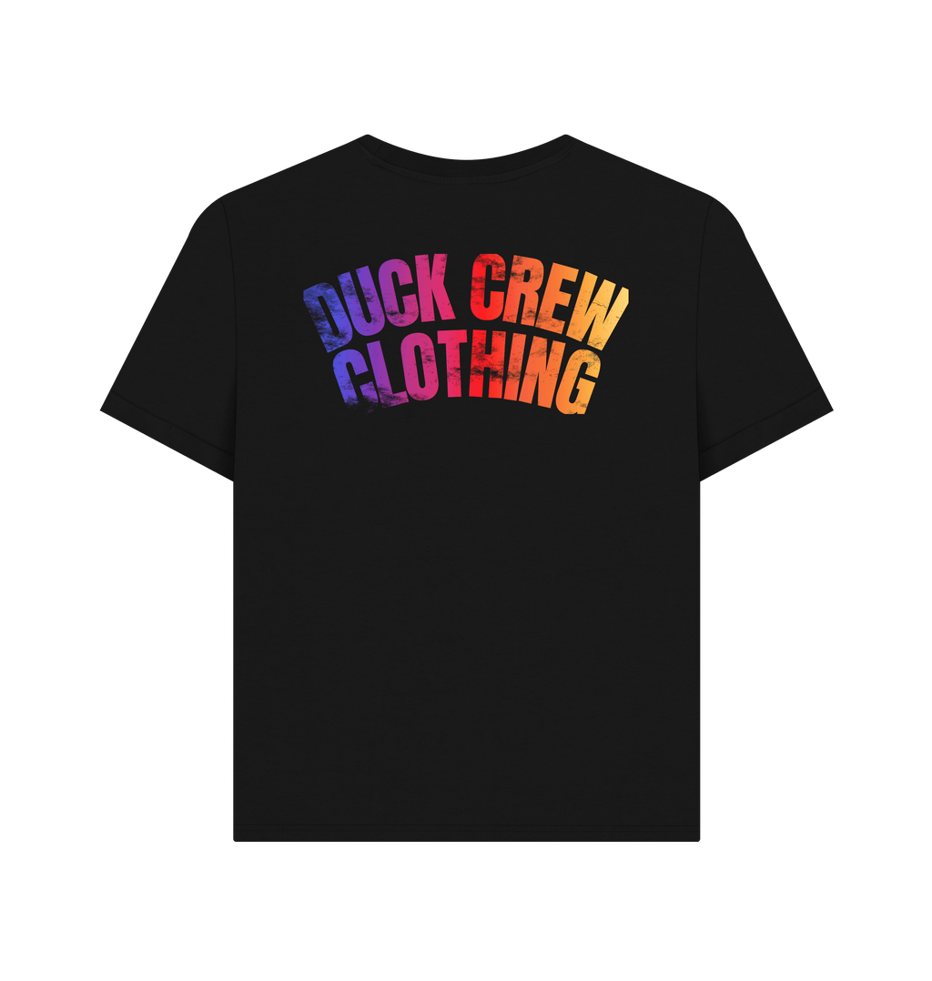 Black Printed T-shirt Back